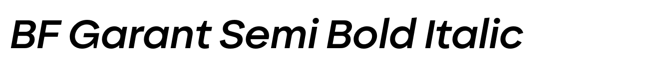 BF Garant Semi Bold Italic